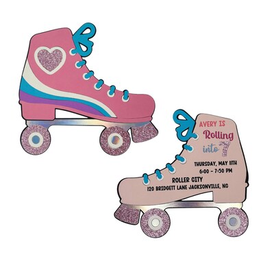 Roller Skate Birthday Invitation - image3